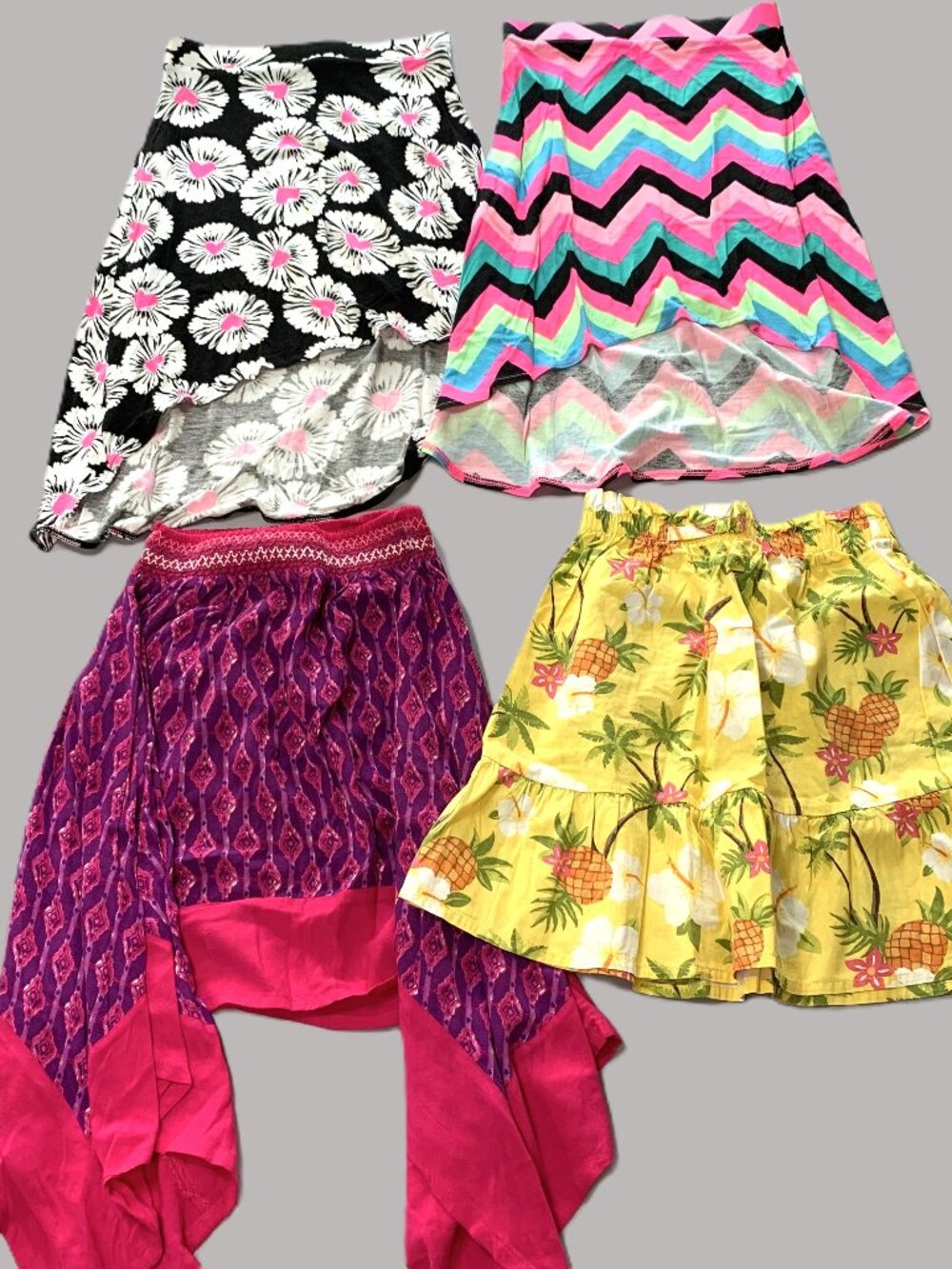 4 Girls Skirts Colorful Various Designs Children's Place/Gymboree Size 7/8